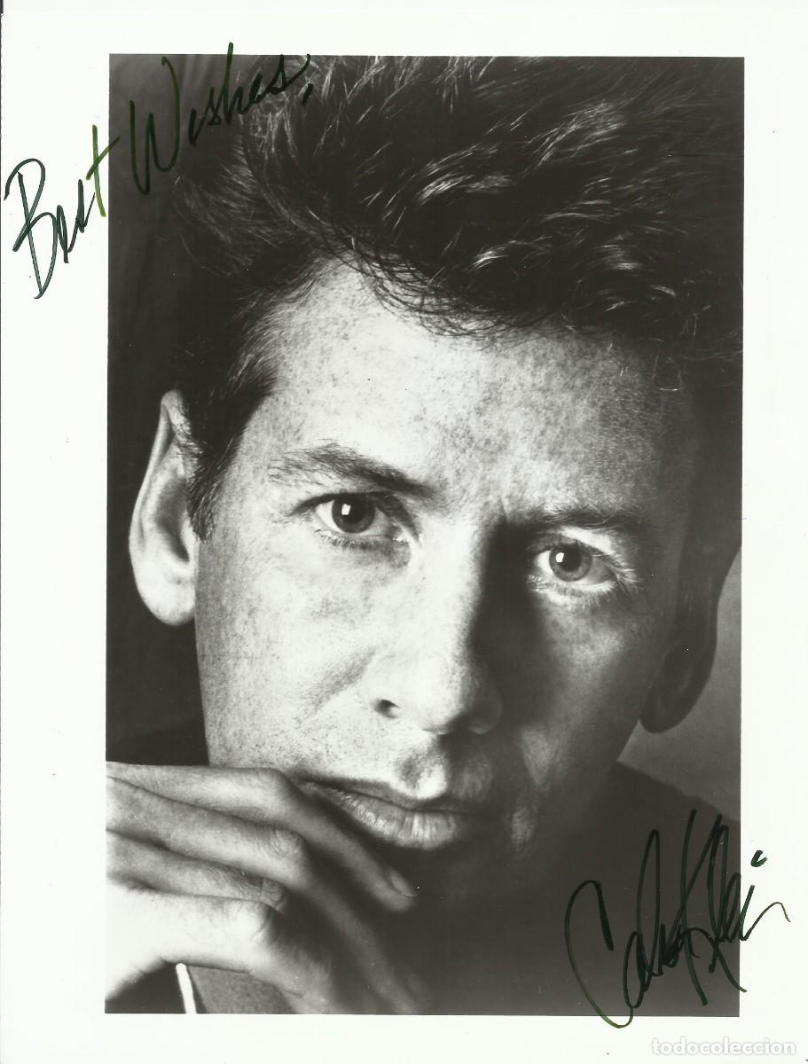 Fotograf&iacute;a antigua: Calvin Klein. Dise&ntilde;ador moda. USA. Fotograf&iacute;a firmada dedicada Aut&oacute;grafo, autograph. Con COA.