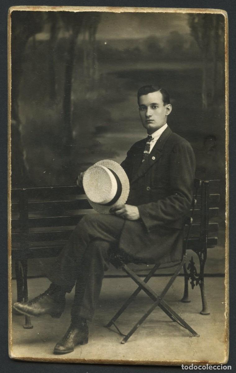 Alte Fotografie: TARJETA POSTAL, RETRATO FOTOGR&Aacute;FICO SE&Ntilde;OR, FOT. BUSQUETS, BARCELONA