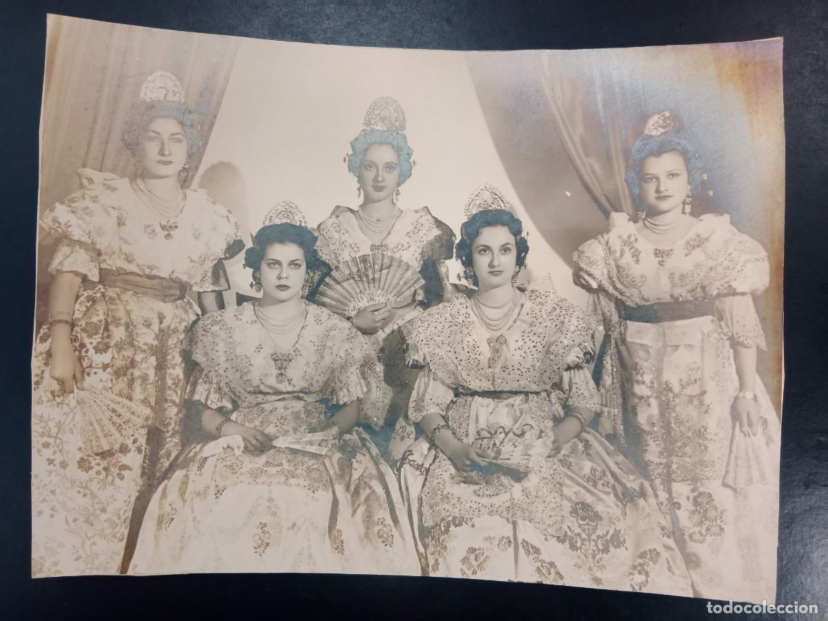 Fotograf&iacute;a antigua: BONITA FOTO ANTIGUA CORAL DE GRUPO DE FALLERAS VALENCIANAS - FOTOGRAFO GUIRAU VALENCIA