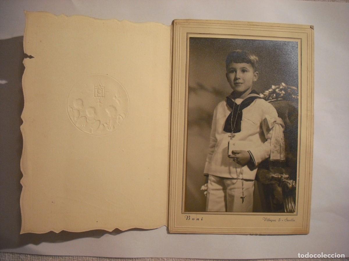 Antique Photography: FOTO DE NI&Ntilde;O DE PRIMERA COMUNION. FOTOGRAFO BONI SEVILLA