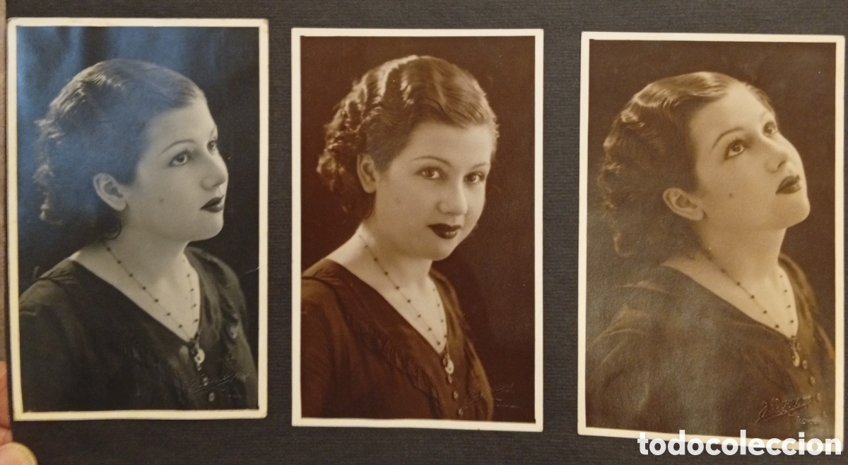 Fotograf&iacute;a antigua: Lote de 5 antiguas fotograf&iacute;as originales de los a&ntilde;o 40/50 de la famosa actriz Pastora Pe&ntilde;a