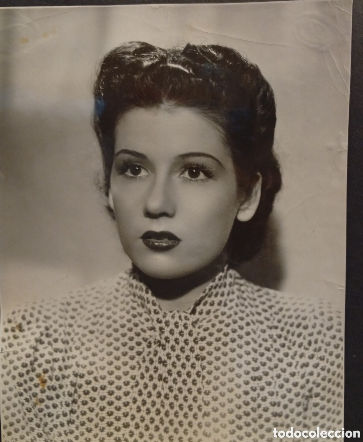 Fotograf&iacute;a antigua: Pastora Pe&ntilde;a gran actriz Espa&ntilde;ola de los a&ntilde;os 50 fotograf&iacute;a original lote de 2 fotograf&iacute;as