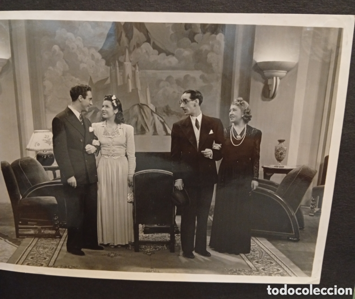 Fotograf&iacute;a antigua: Lote de 10 antiguas fotograf&iacute;as originales de la &eacute;poca a&ntilde;os 50 actriz Pastora Pe&ntilde;a y otros/as