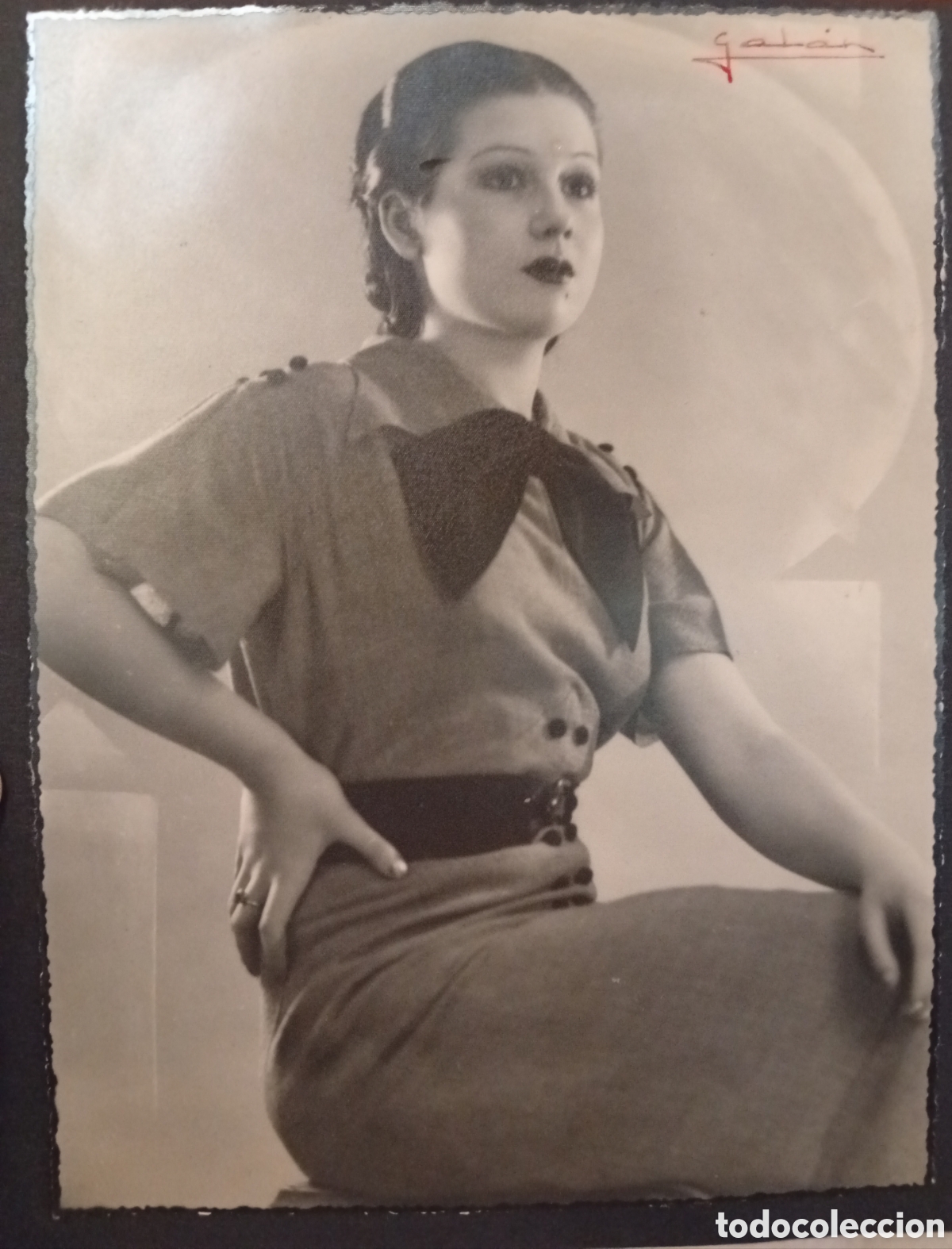 Fotograf&iacute;a antigua: Lote de 2 antiguas fotograf&iacute;as de los a&ntilde;os 50 de la gran actriz Espa&ntilde;ola Pastora Pe&ntilde;a