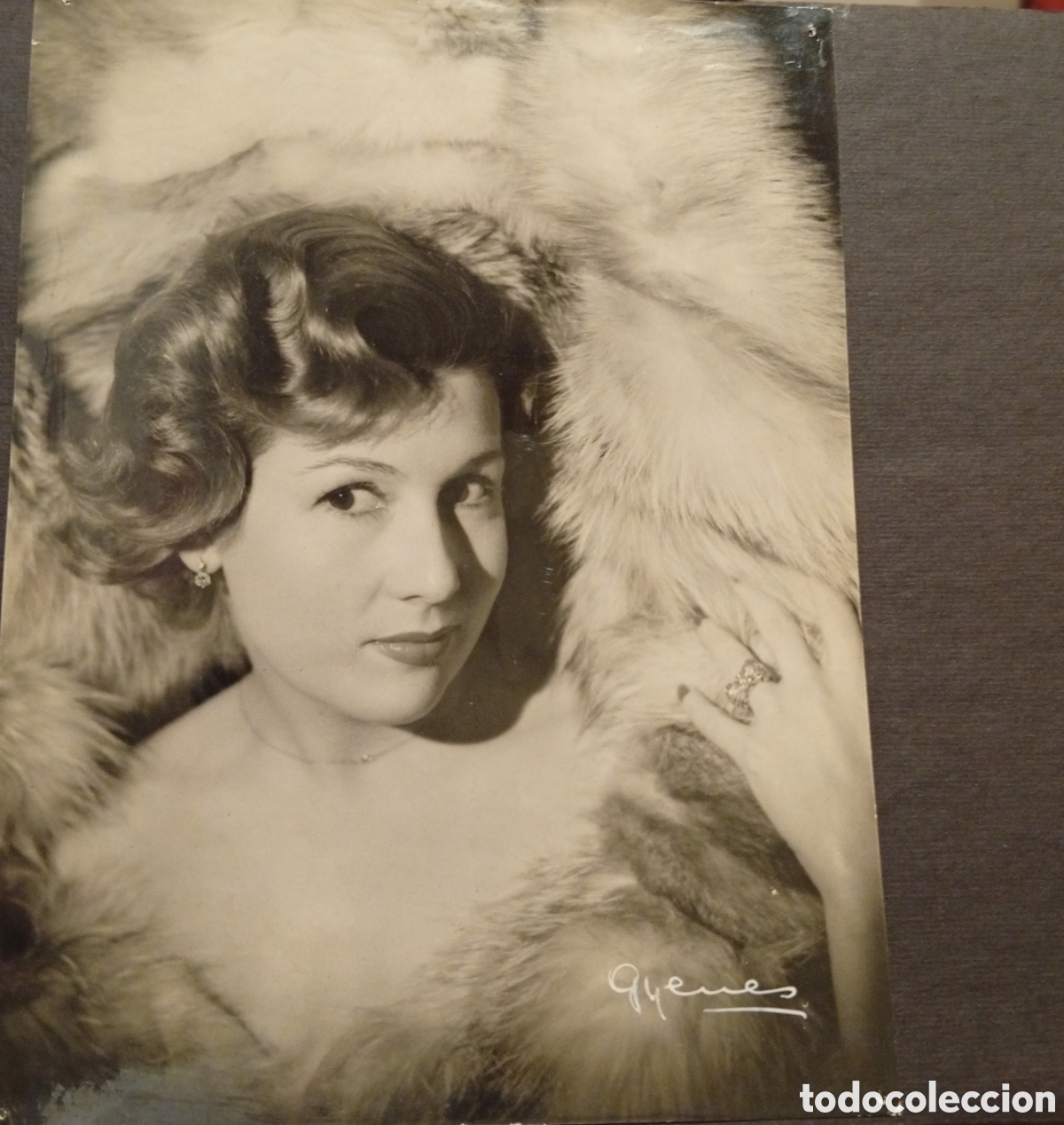 Fotograf&iacute;a antigua: Fotograf&iacute;a de la gran actriz Espa&ntilde;ola Pastora Pe&ntilde;a fotografo Gyenes original de los a&ntilde;os 50