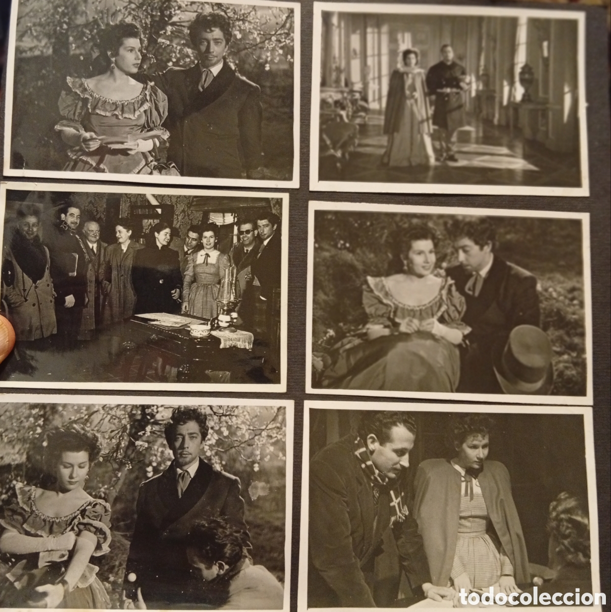 Fotograf&iacute;a antigua: Lote de 12 antiguas fotograf&iacute;as originales a&ntilde;os 50 gran actriz Espa&ntilde;ola Pastora Pe&ntilde;a y otros/as