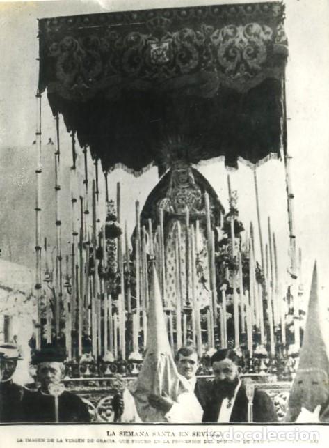 Fotograf&iacute;a antigua: REPRODUCCION FOTOGRAFICA DE LA S.SANTA DE SEVILLA, NTRA. VIRGEN DE GRACIAS. FOTOSESANTA-283 ,6