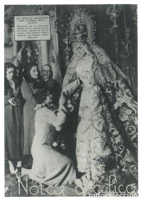 Fotograf&iacute;a antigua: REPRODUCCION FOTOGRAFICA DE LA S.SANTA DE SEVILLA, VIRGEN DE LA MACARENA. FOTOSESANTA-287