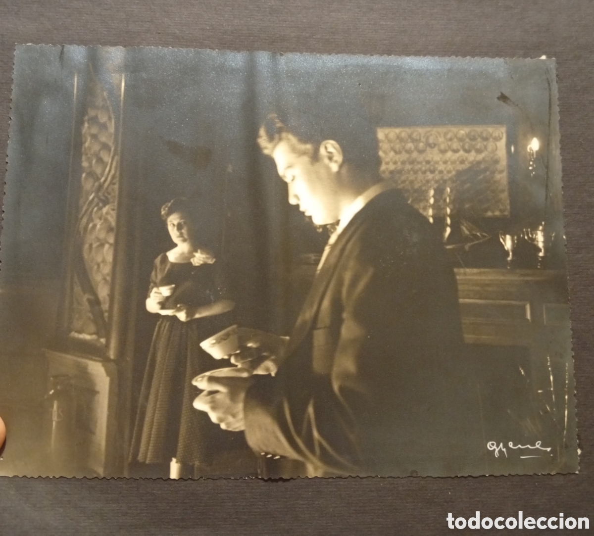 Fotograf&iacute;a antigua: Antigua fotograf&iacute;a original a&ntilde;os 50 de la gran actriz Espa&ntilde;ola Pastora Pe&ntilde;a y otrosfot&oacute;grafo Gyenes