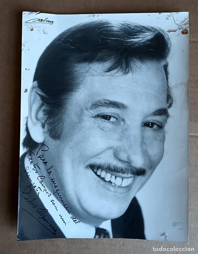 Fotograf&iacute;a antigua: Fotograf&iacute;a Pedro Espinosa con dedicatoria y firma manuscrita