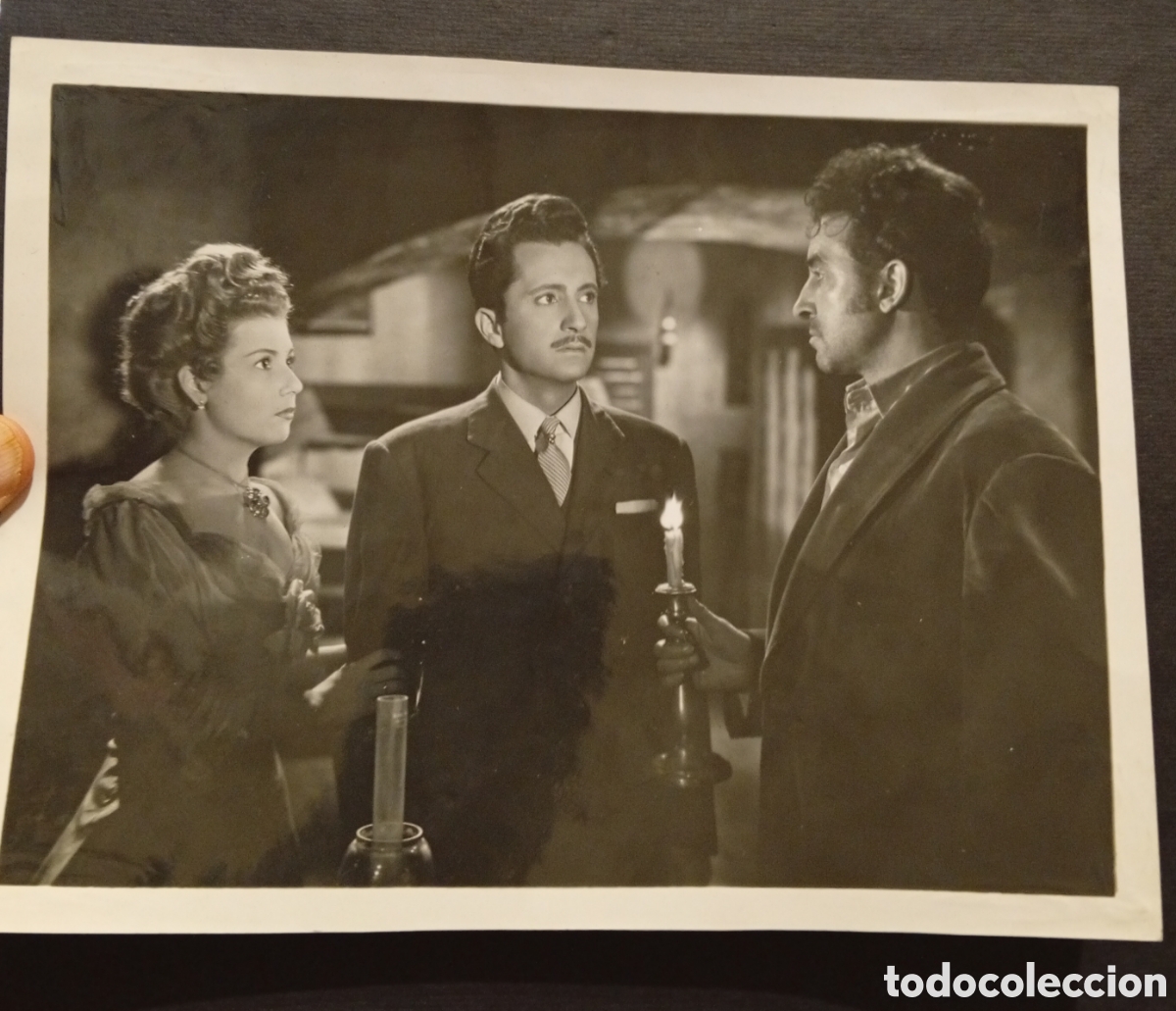Fotograf&iacute;a antigua: Lote de Antiguas 7 fotograf&iacute;as de los a&ntilde;os 50 de la gran actriz Espa&ntilde;ola Pastora Pe&ntilde;a y otros/as