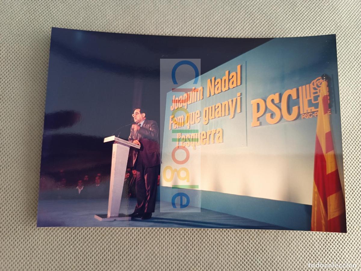 Fotograf&iacute;a antigua: Fotografia orginal Joaquin Nadal en miting PSC