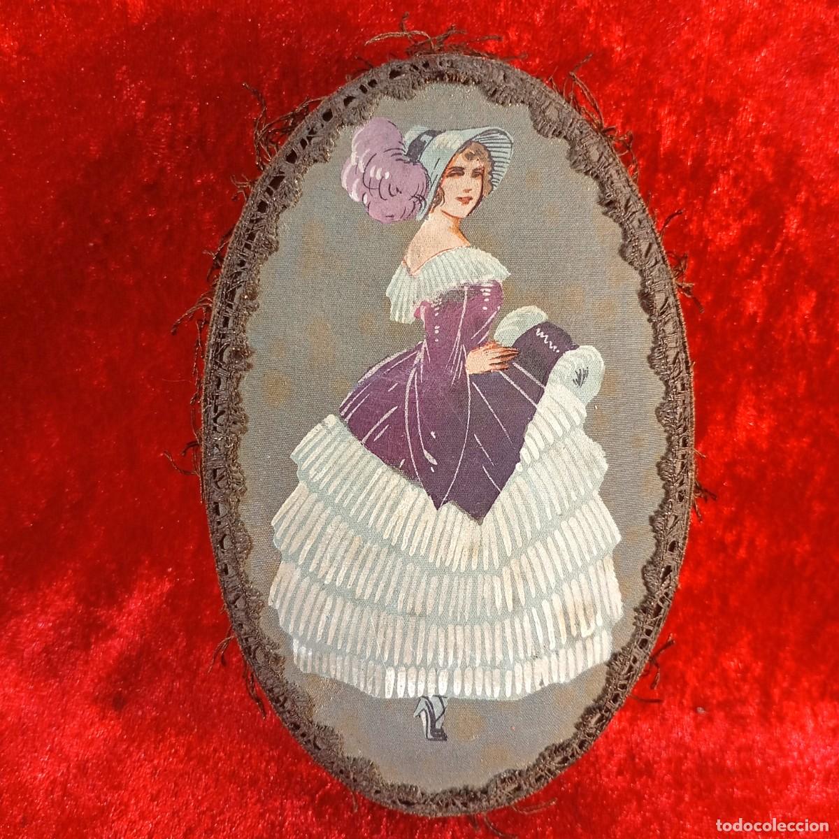 Fotograf&iacute;a antigua: CAJA DE LUJO PINTADA A MANO - CASA BARGU&Eacute;S - BARCELONA - BORDADA - 15 X 10 CM - OBRA ARTE / 3578