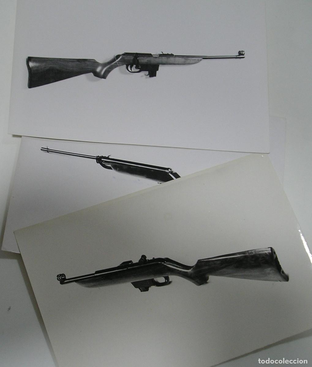 Fotograf&iacute;a antigua: LOTE DE 3 FOTO FOTOGRAFIAS RIFLE GAMO 18 X12 POSIBLEMENTE PERTENECIO A UN REPRESENTANTE (6-26)