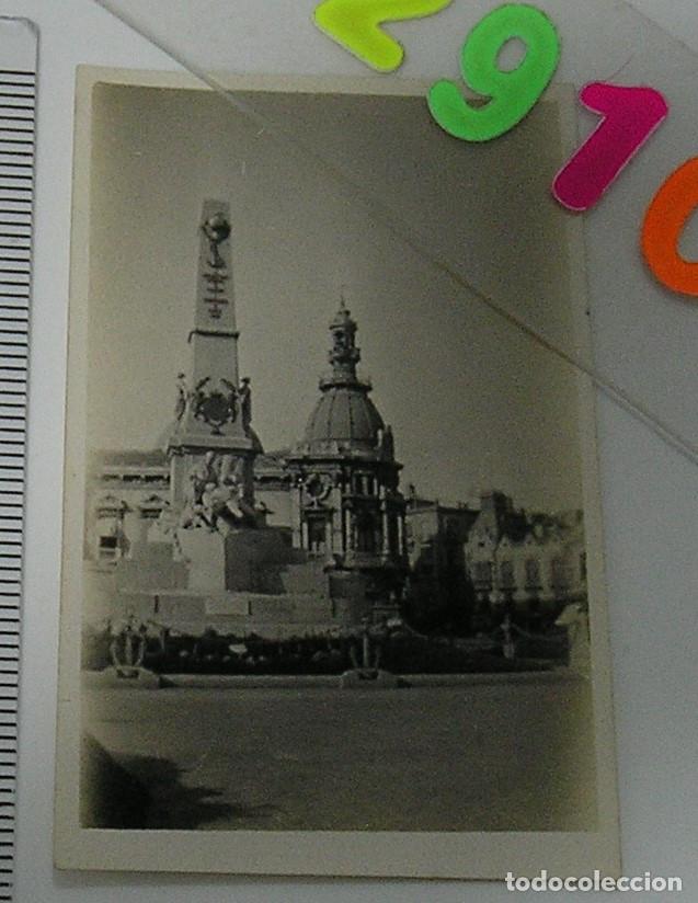 Fotograf&iacute;a antigua: ANTIGUA FOTO FOTOGRAFIA CARTAGENA 1927 MONUMENTO DE LOS HEROES DE SANTIAGO (6-26)