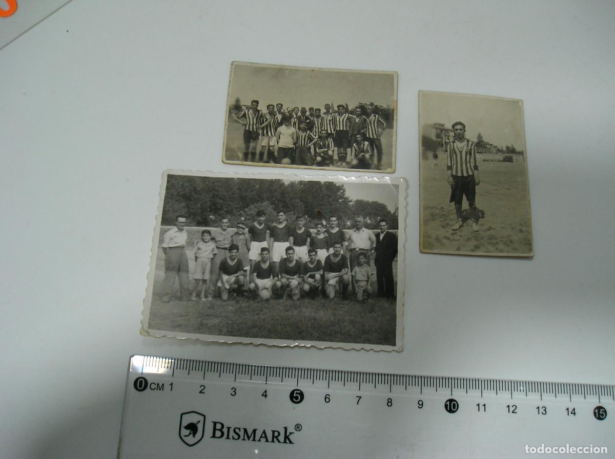 Fotograf&iacute;a antigua: FOTO FOTOGRAFIA LOTE DE 3 FOTOS DE EQUIPOS DE FUTBOL (6-26)