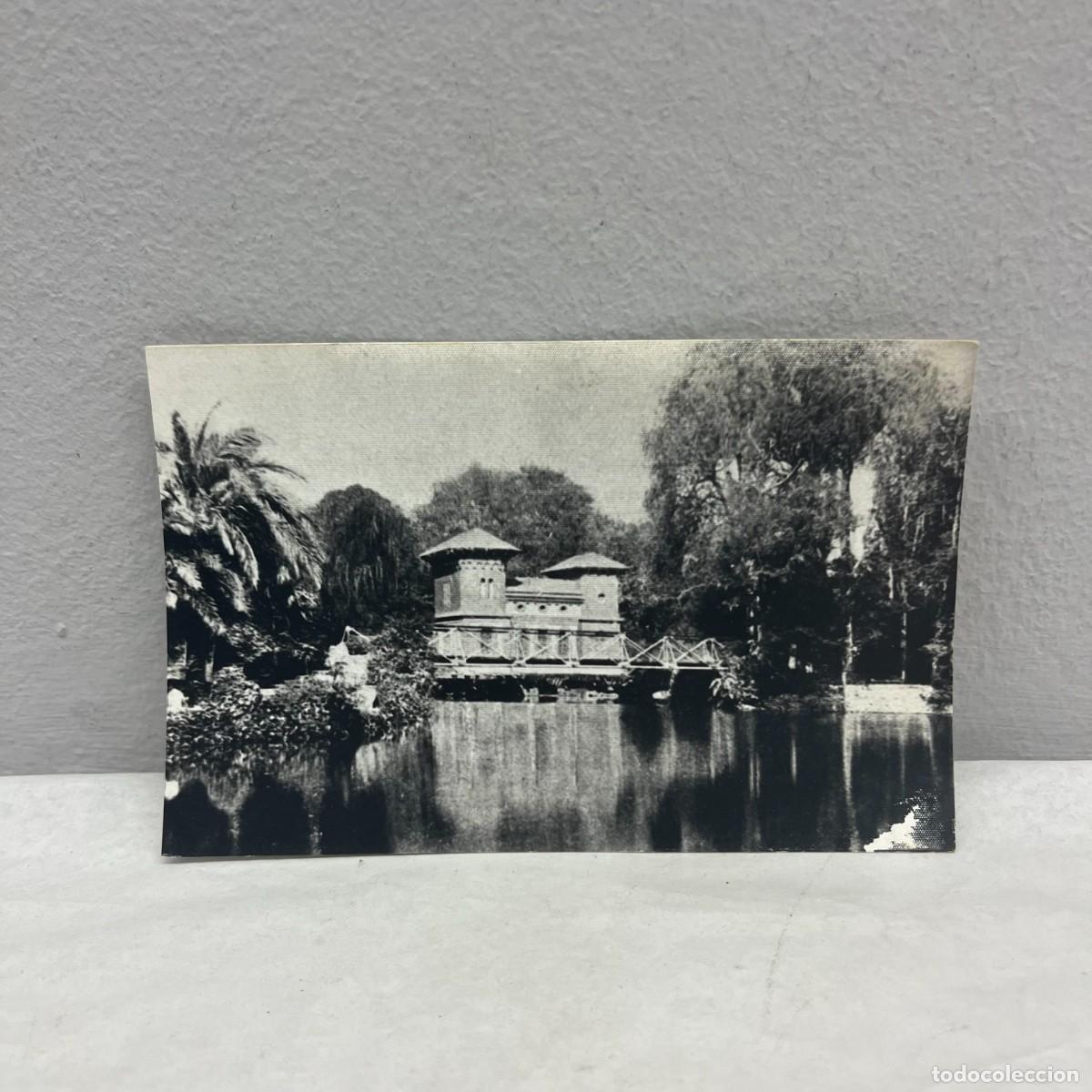 Fotograf&iacute;a antigua: ANTIGUA FOTOGRAFIA - LAGO DEL PARQUE DE LA CIUTADELLA - BARCELONA - 140 X 90 MM / 4648
