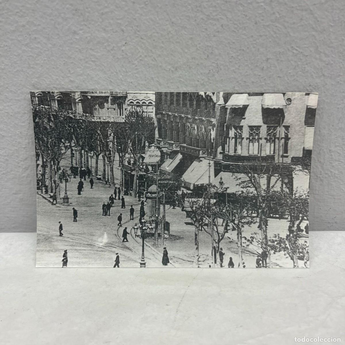 Fotograf&iacute;a antigua: ANTIGUA FOTOGRAFIA - PLA&Ccedil;A CATALUNYA - RONDA SANT PERE - 140 X 90 MM / 4714