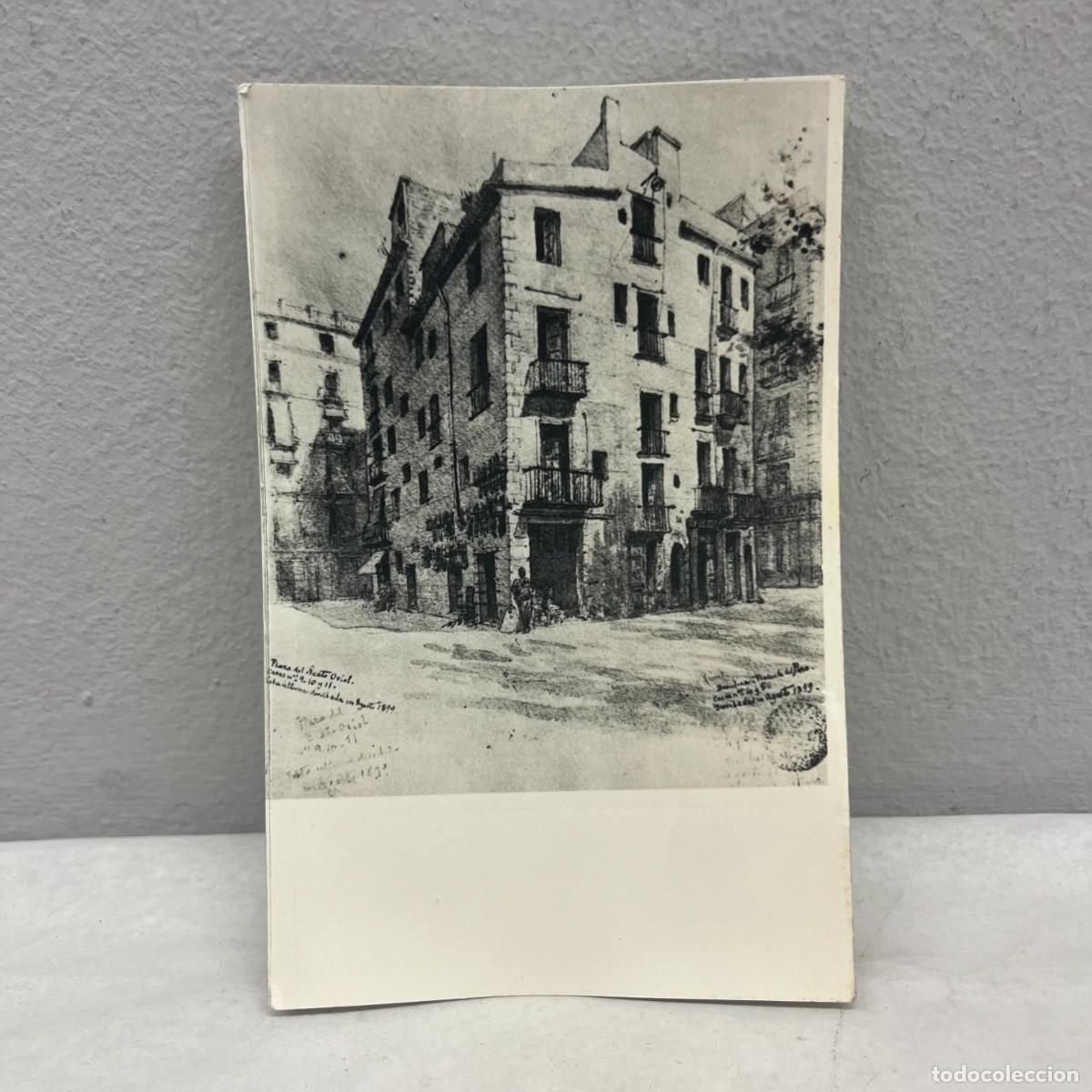 Fotograf&iacute;a antigua: ANTIGUA FOTOGRAFIA - &rdquo;DIBUIX DE SOLER I ROVIROSA, PLACETA DEL PI&rdquo; - 1899 - 140 X 90 MM / 4794