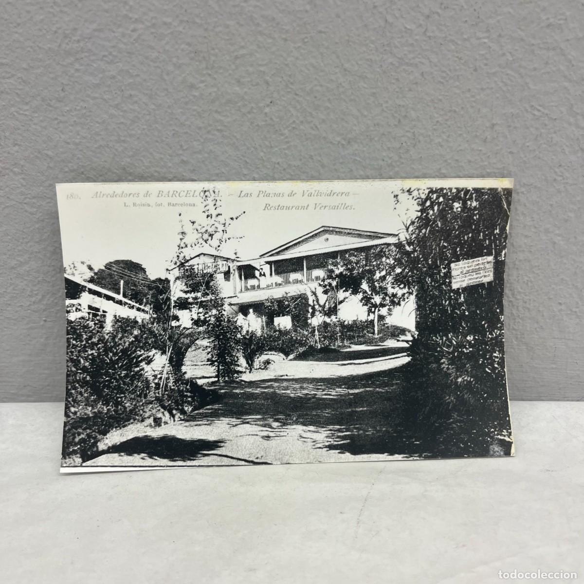 Fotograf&iacute;a antigua: ANTIGUA FOTOGRAFIA - LAS PLANAS DE VALLVIDRERA - RESTAURANT VERSAILLES - 1920 - 140 X 90 MM / 4811