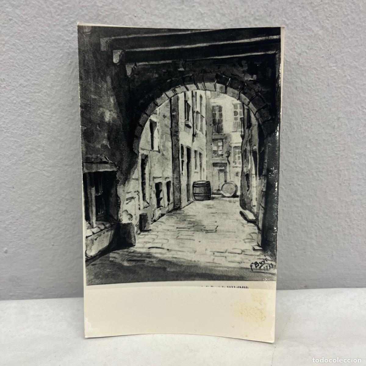 Fotograf&iacute;a antigua: ANTIGUA FOTOGRAFIA - GRAVAT DE F. BUYE - CARRER DEL PU DE L'ESTANC - 1933 - 140 X 90 MM / 4813