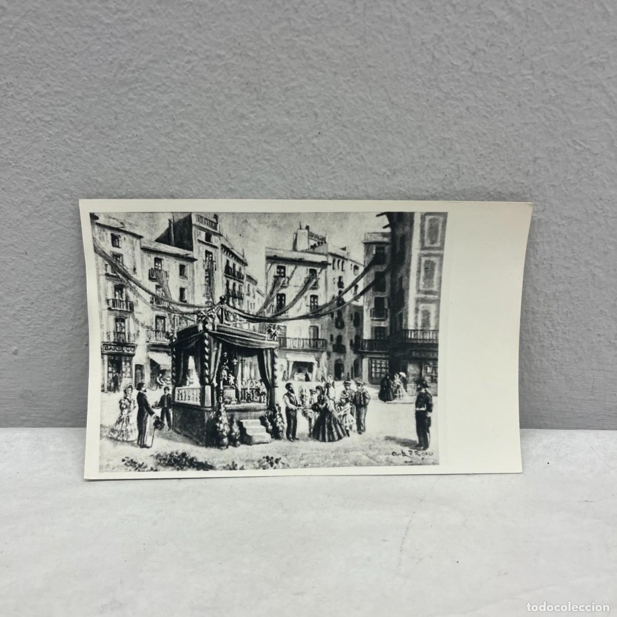 Fotograf&iacute;a antigua: ANTIGUA FOTOGRAFIA - FESTA MAJOR DE LA PLA&Ccedil;A NOVA - DIBUIX DE RIGAU - POPULAR - 140 X 90 MM / 4917