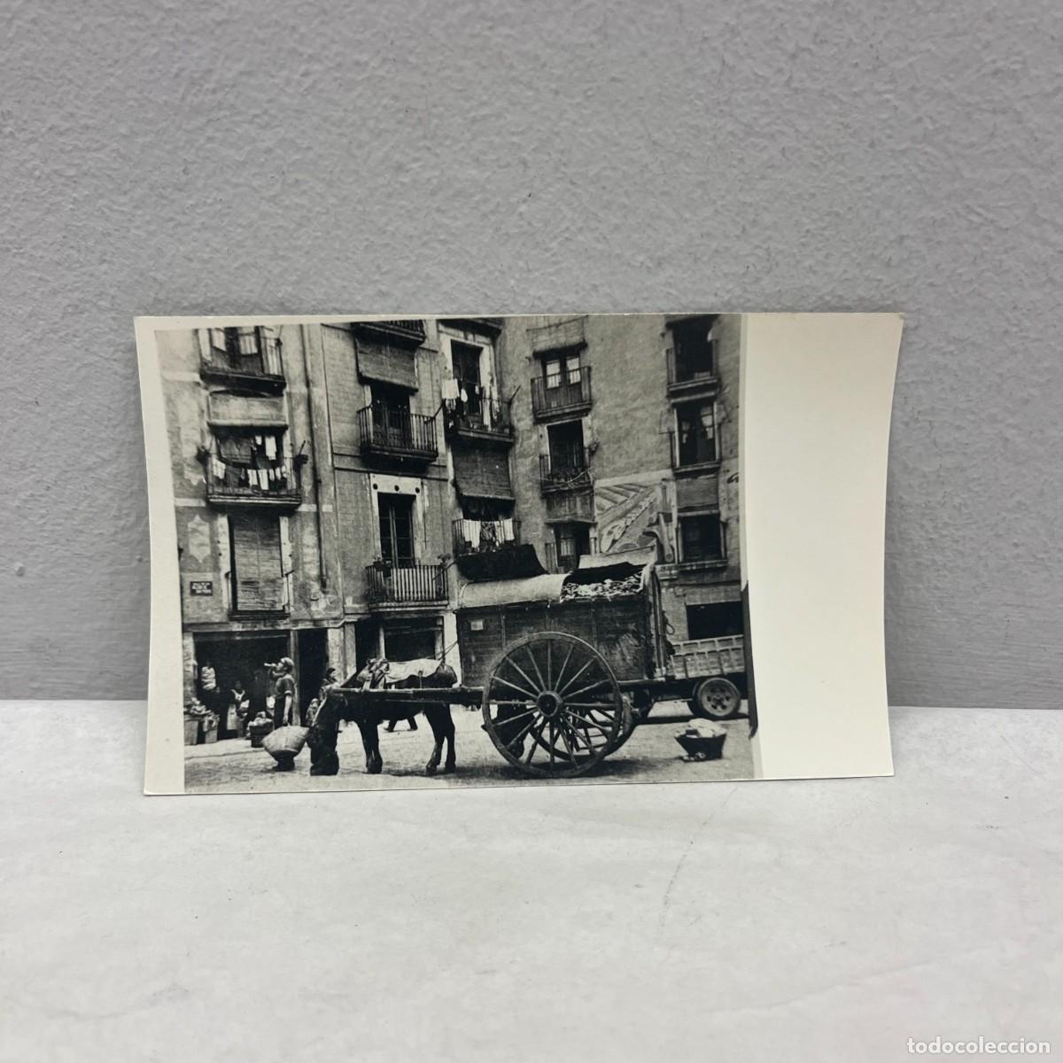 Fotograf&iacute;a antigua: ANTIGUA FOTOGRAFIA - BASSES DE SANT PERE - CARRO - RECOGIDA DE BASURA - A&Ntilde;OS 20 - 140 X 90 MM / 4936
