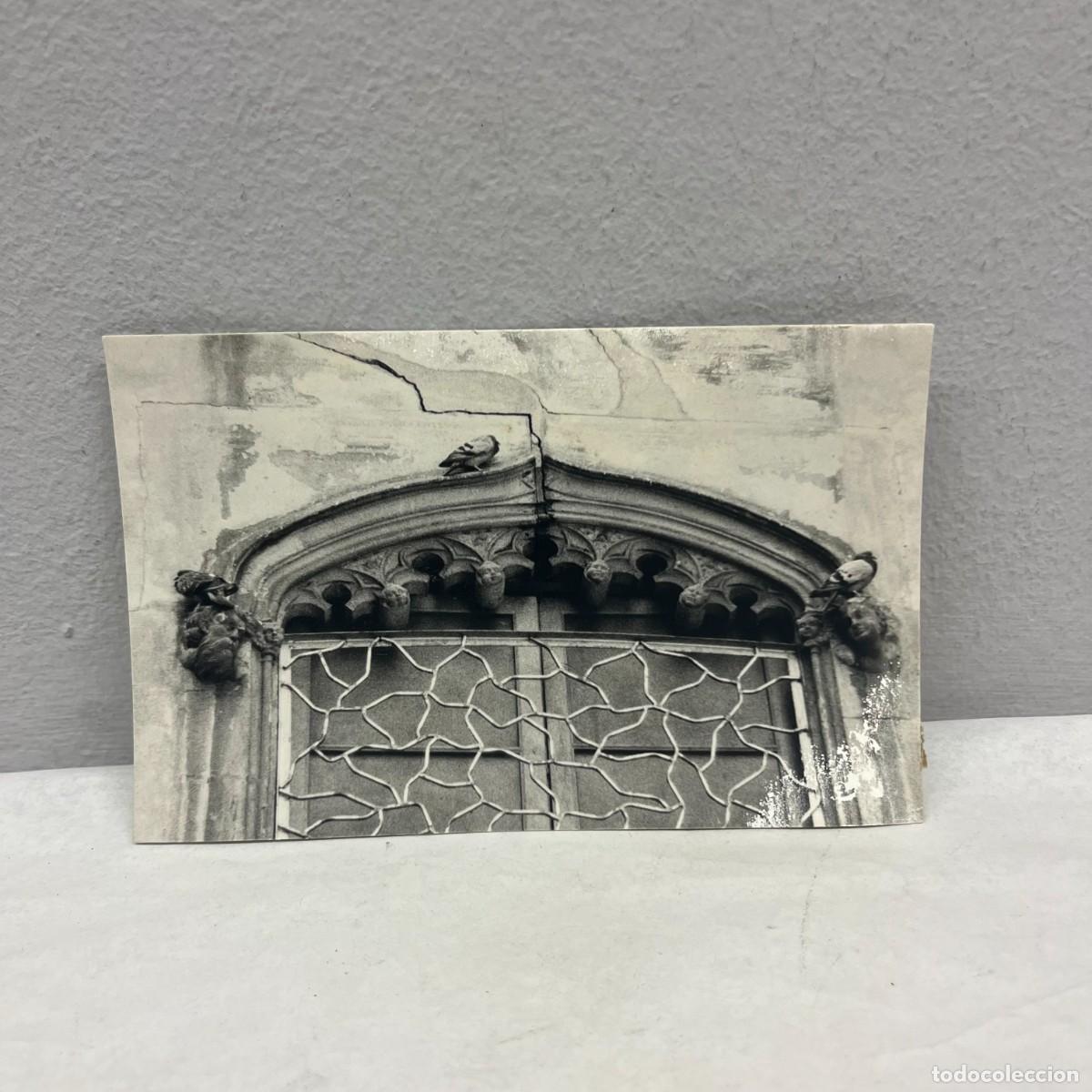 Fotograf&iacute;a antigua: ANTIGUA FOTOGRAFIA - PALAU PUIGXORIGUER - DETALLE VENTANA ESTILO G&Oacute;TICO - 1989 - 140 X 90 MM / 4974