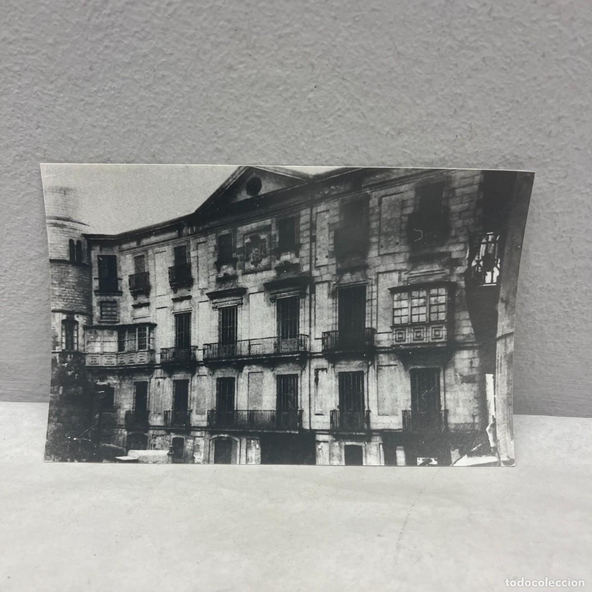 Alte Fotografie: ANTIGUA FOTOGRAFIA - FA&Ccedil;ANA PALAU DEL BISBE - PALACIO EPISCOPAL DE BARCELONA - 140 X 90 MM / 4993