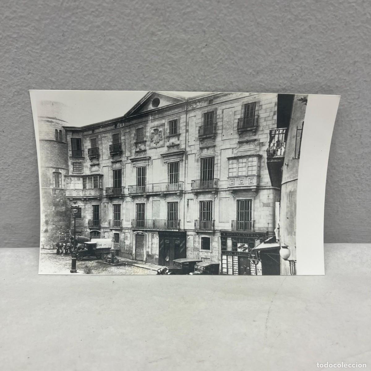 Fotografia antica: ANTIGUA FOTOGRAFIA - PLA&Ccedil;A NOVA - PALACIO EPISCOPAL DE BARCELONA - 140 X 90 MM / 4994