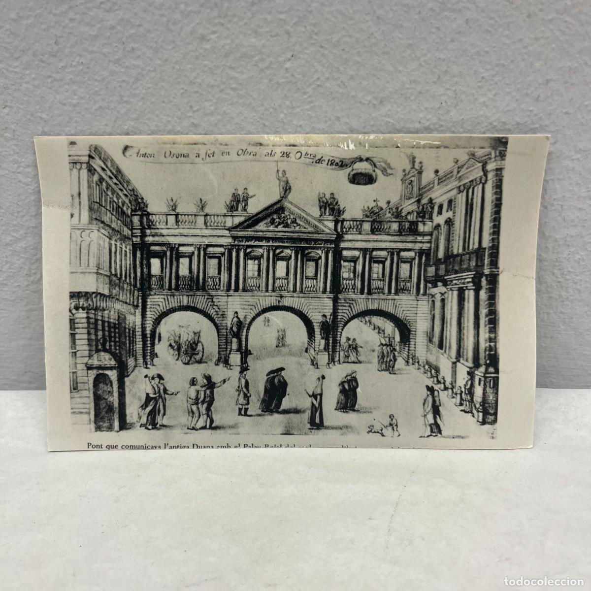 Fotografia antiga: ANTIGUA FOTOGRAFIA - PUENTE QUE CONECTAVA ANTIGUA ADUANA CON PALACIO REAL - 1802- 140 X 90 MM / 4996