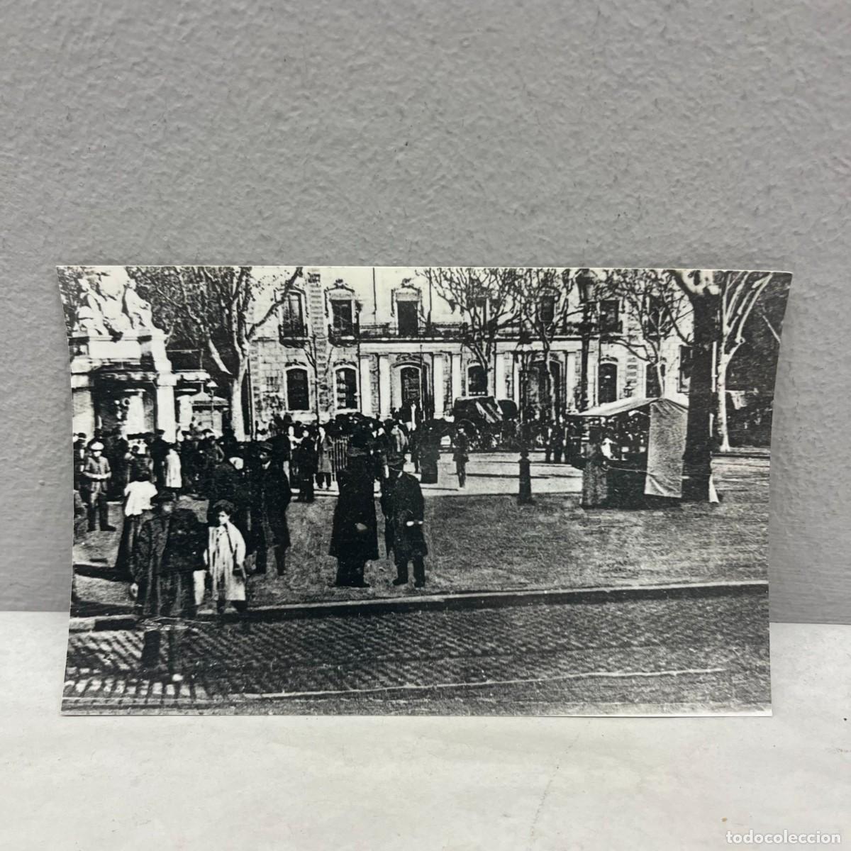 Fotografia antica: ANTIGUA FOTOGRAFIA - PLAZA DE PALACIO - PALACIO ADUANA - BARCELONA - 1917-1920 - 140 X 90 MM / 5000