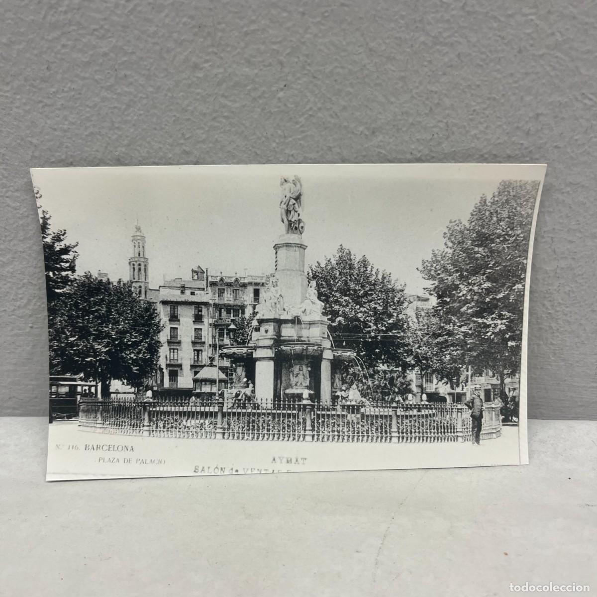 Antique Photography: ANTIGUA FOTOGRAFIA - PLAZA DE PALACIO - BARCELONA - 1900 - 140 X 90 MM / 5001