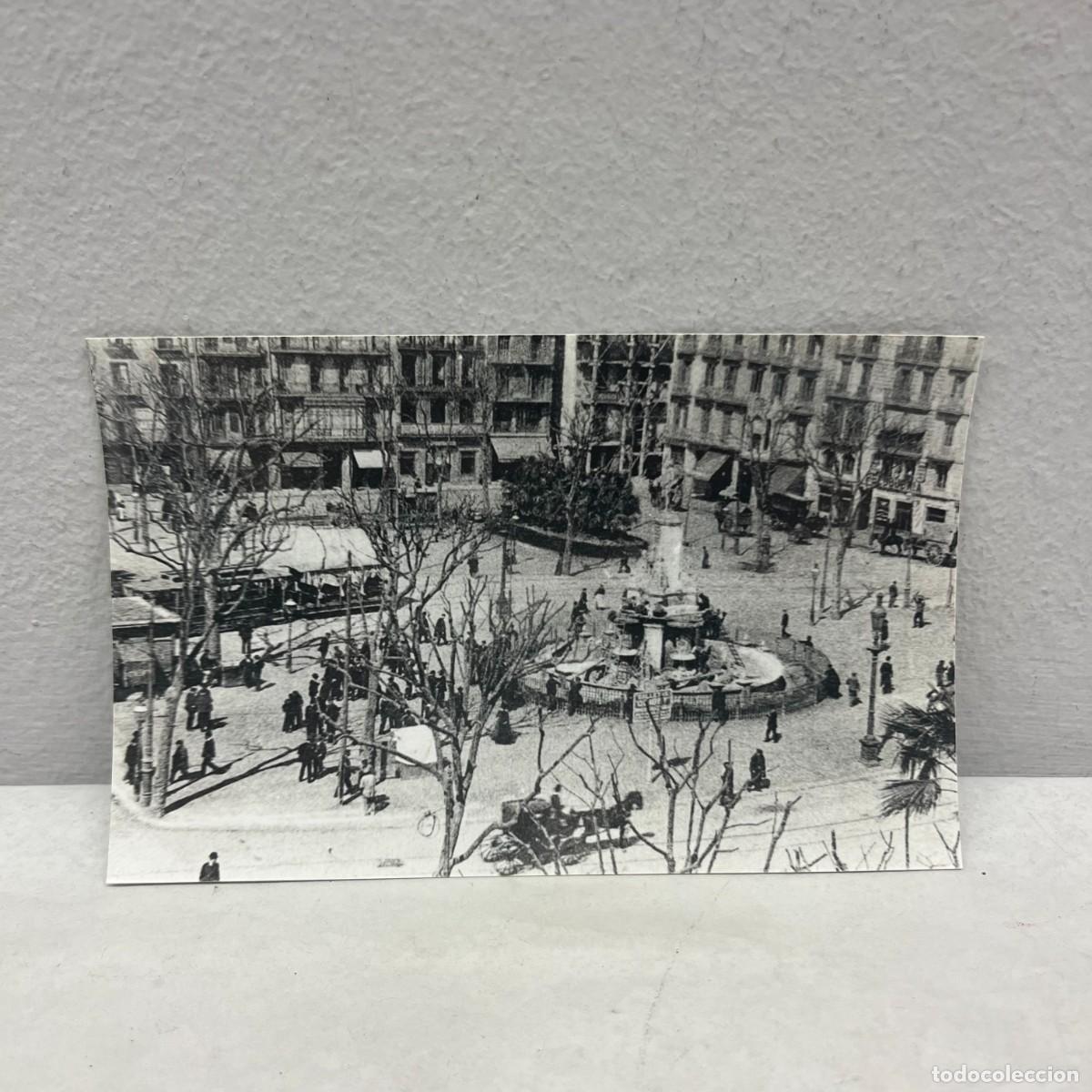 Fotograf&iacute;a antigua: ANTIGUA FOTOGRAFIA - PANORAMICA PLAZA DE PALACIO - BARCELONA - 1900 - 140 X 90 MM / 5005