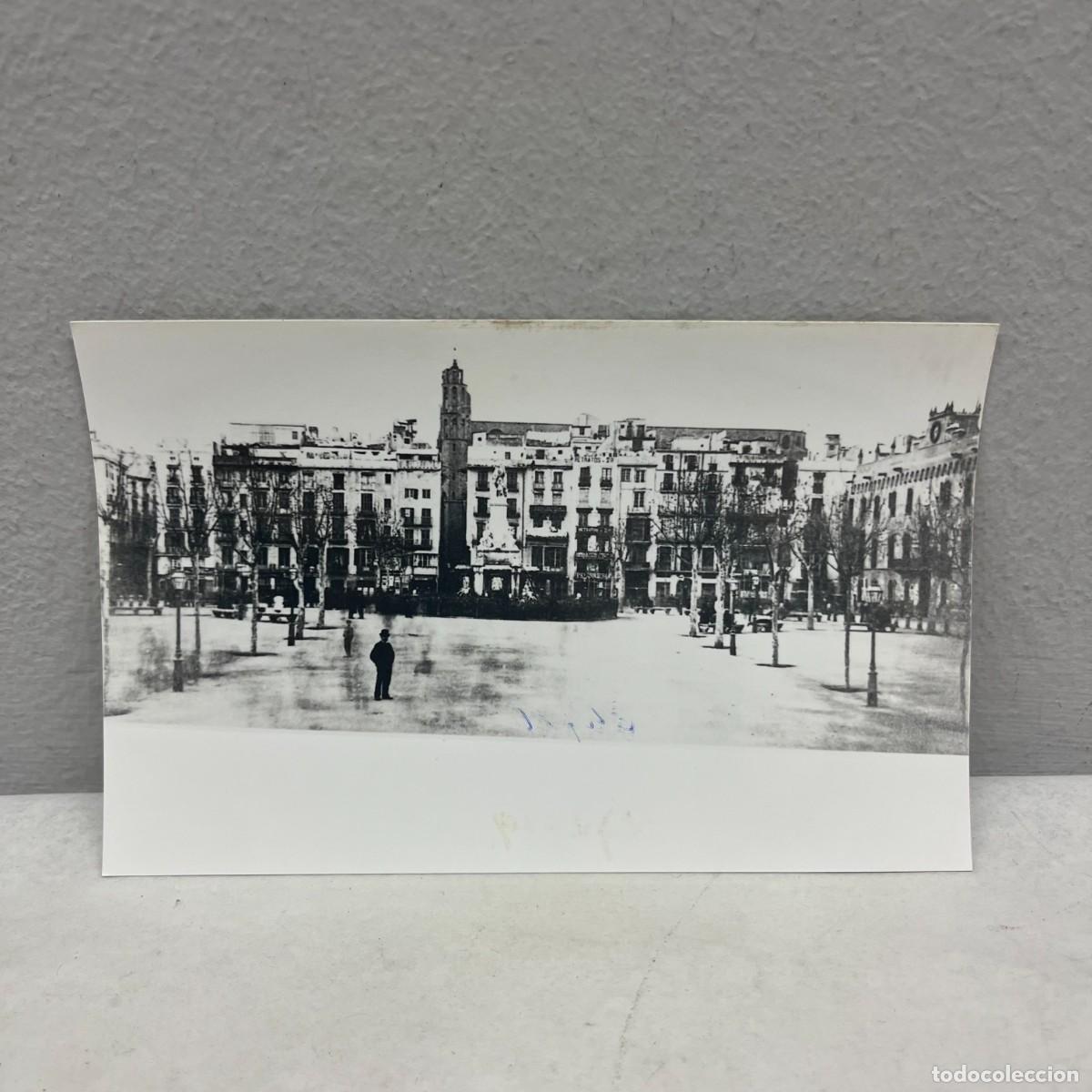 Fotograf&iacute;a antigua: ANTIGUA FOTOGRAFIA - PANORAMICA PLA DE PALAU - PLAZA PALACIO - BARCELONA - 1874 - 140 X 90 MM / 5011