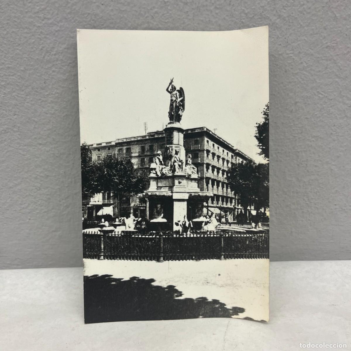 Fotograf&iacute;a antigua: ANTIGUA FOTOGRAFIA - PLA&Ccedil;A DEL PALAU - FUENTE DEL GENIO CATAL&Aacute;N - BARCELONA - 140 X 90 MM / 5022