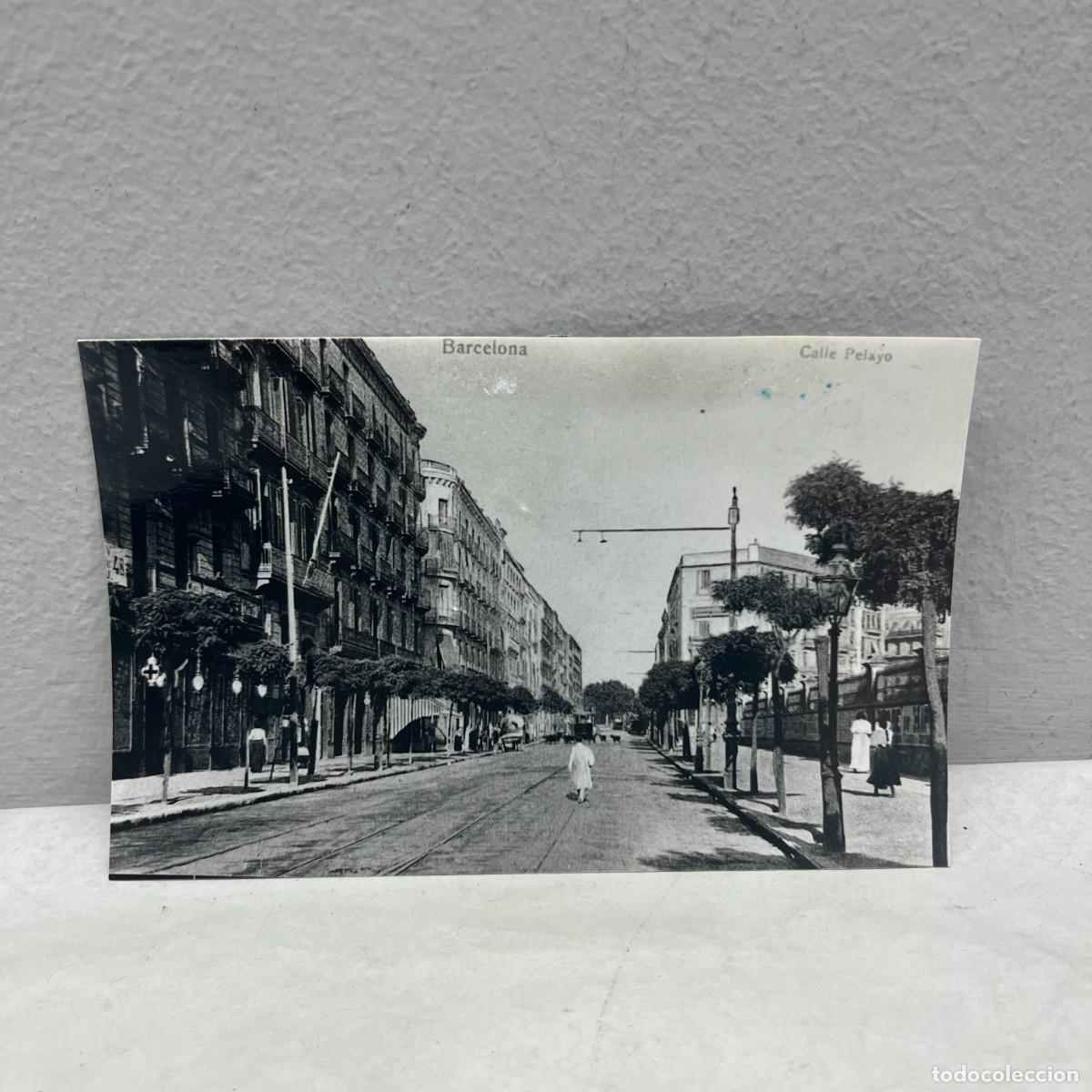 Fotograf&iacute;a antigua: ANTIGUA FOTOGRAFIA - CALLE PELAYO - BARCELONA - 1900 - 140 X 90 MM / 5041