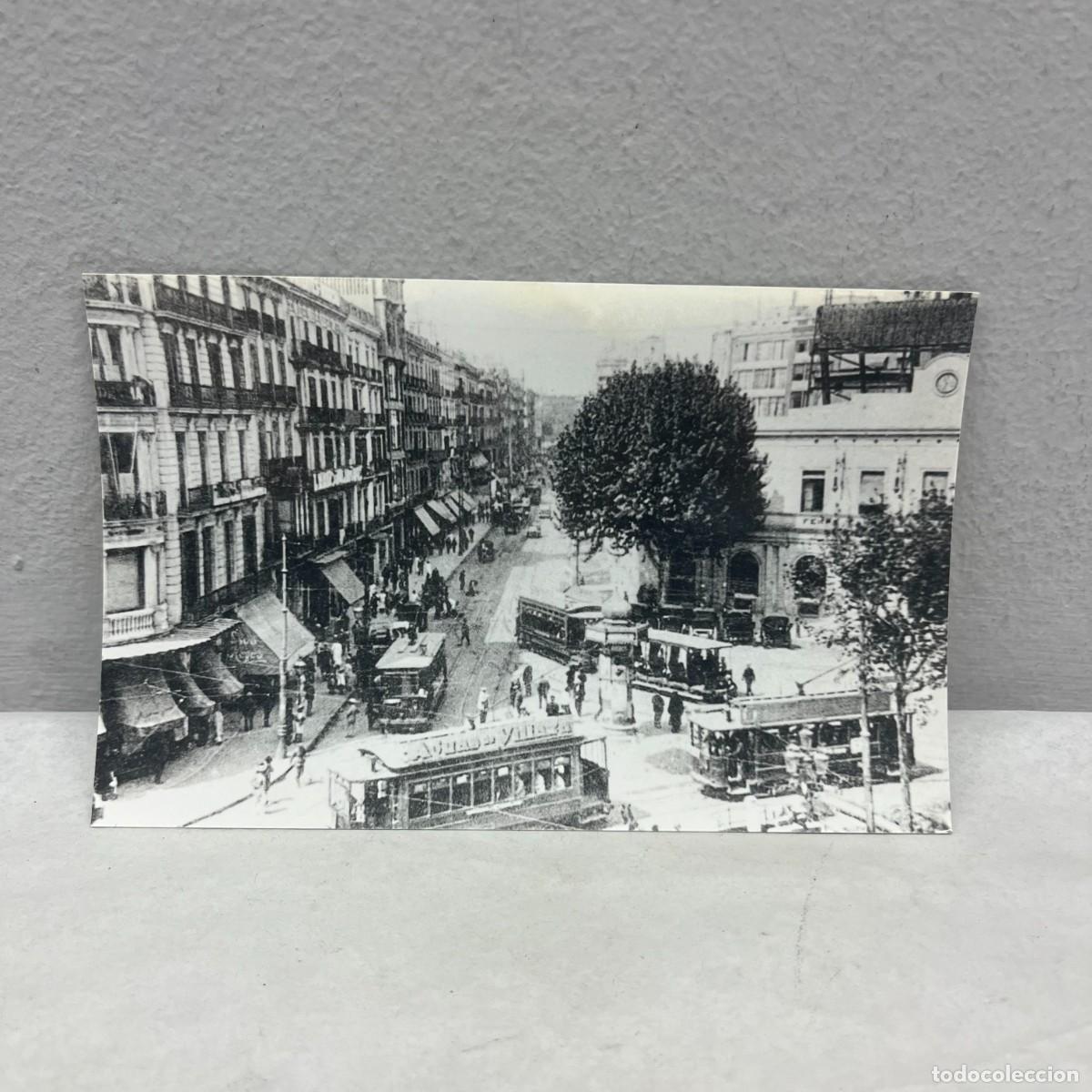 Fotograf&iacute;a antigua: ANTIGUA FOTOGRAFIA - PANORAMICA CALLE PELAI - BARCELONA - 1917 - 140 X 90 MM / 5050