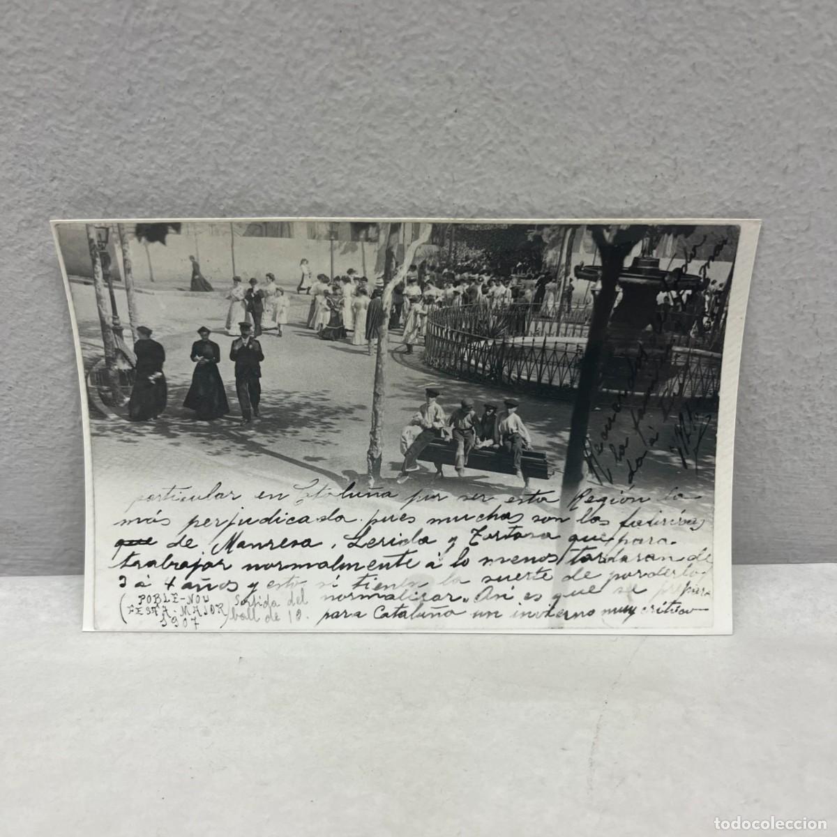 Fotograf&iacute;a antigua: ANTIGUA FOTOGRAFIA - PANORAMICA POBLE NOU - BARCELONA - 1907 - 140 X 90 MM / 5067