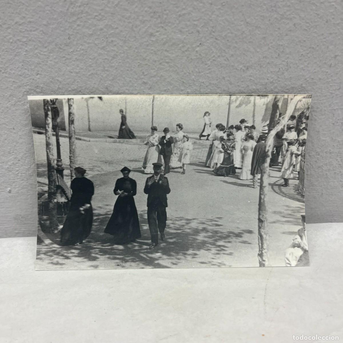 Fotografia antiga: ANTIGUA FOTOGRAFIA - POBLE NOU - FIESTA MAYOR, SALIDA BAILE - BARCELONA - 1907 - 140 X 90 MM / 5068