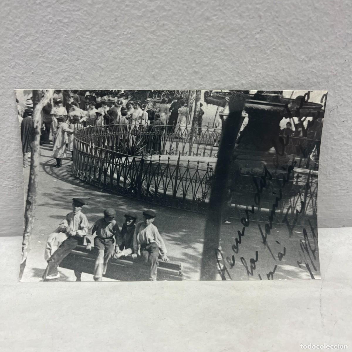 Fotografia antica: ANTIGUA FOTOGRAFIA - POBLE NOU - FIESTA MAYOR, SALIDA BAILE - BARCELONA - 1907 - 140 X 90 MM / 5069