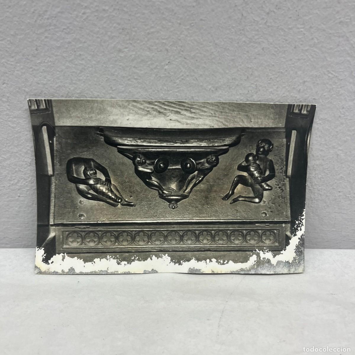 Fotograf&iacute;a antigua: ANTIGUA FOTOGRAFIA - ESCENA SIMIESCA - SEU DE BARCELONA - 1988 - RELIEVE - 140 X 90 MM / 5079