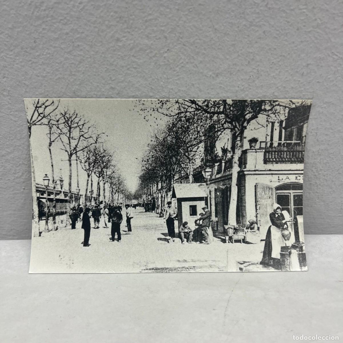 Fotograf&iacute;a antigua: ANTIGUA FOTOGRAFIA - PASEO NACIONAL A LA BARCELONETA - BARCELONA - 1900 - 140 X 90 MM / 5107