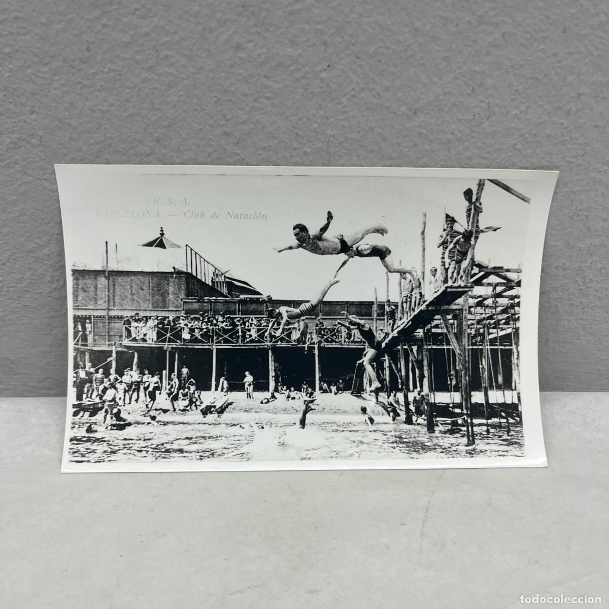 Fotograf&iacute;a antigua: ANTIGUA FOTOGRAFIA - CLUB NATACI&Oacute;N BARCELONETA - DEPORTE - BARCELONA - 1917 - 140 X 90 MM / 5108