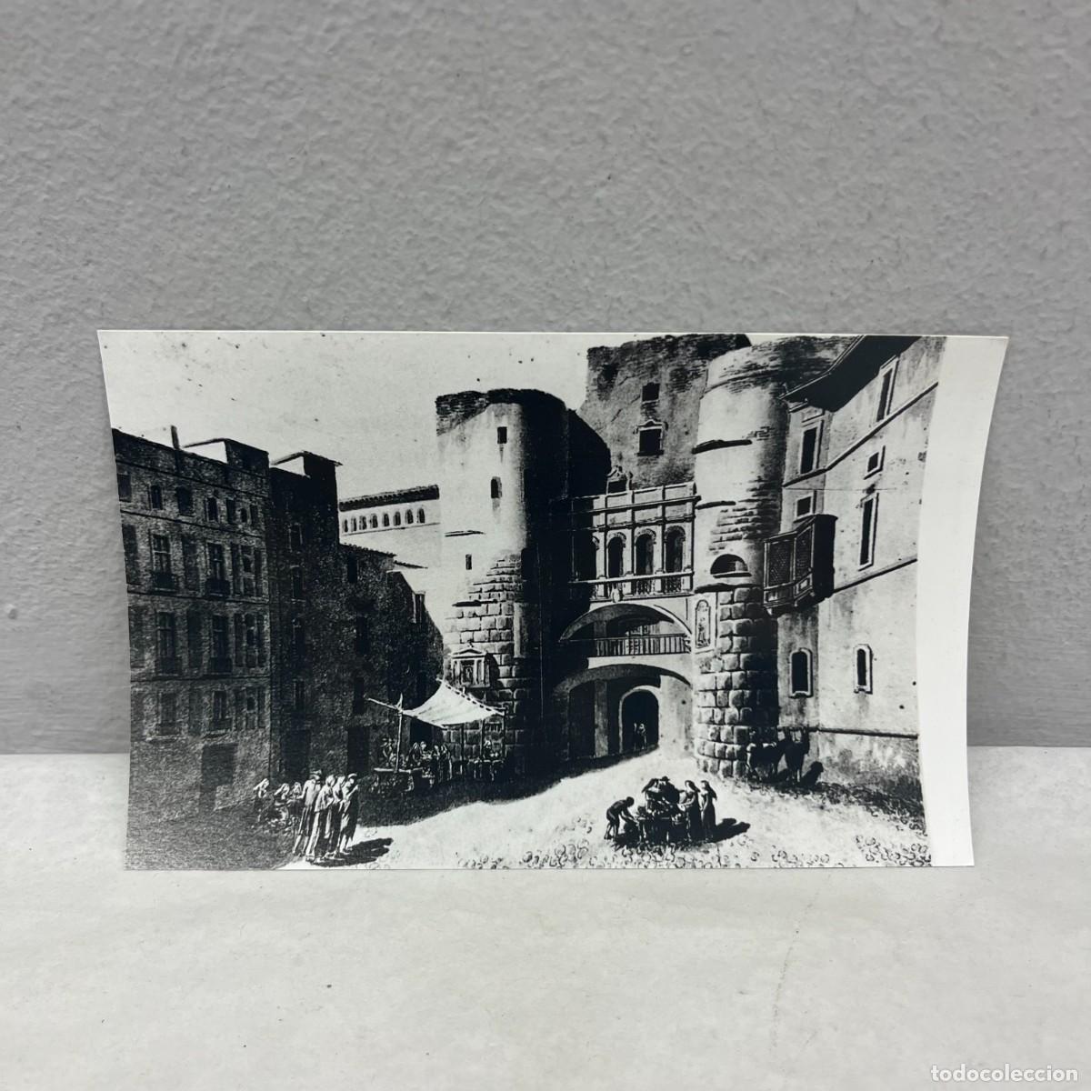 Antique Photography: ANTIGUA FOTOGRAFIA - DIBUJO - PLA&Ccedil;A NOVA - BARCELONA - 140 X 90 MM / 5114