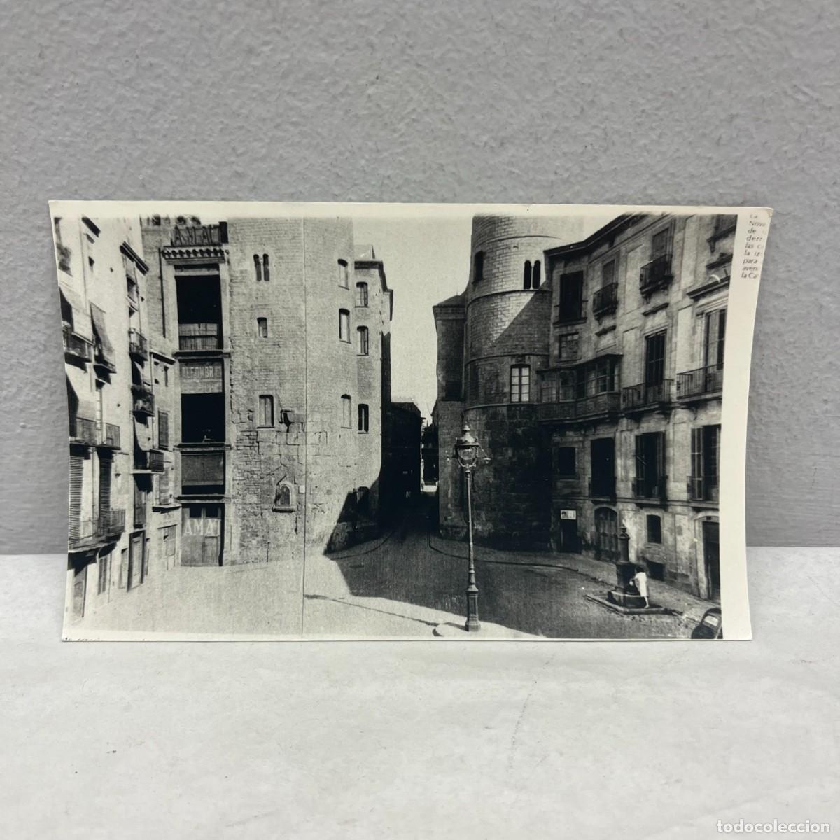 Fotograf&iacute;a antigua: ANTIGUA FOTOGRAFIA - PANORAMICA PLA&Ccedil;A NOVA - BARCELONA - 140 X 90 MM / 5119