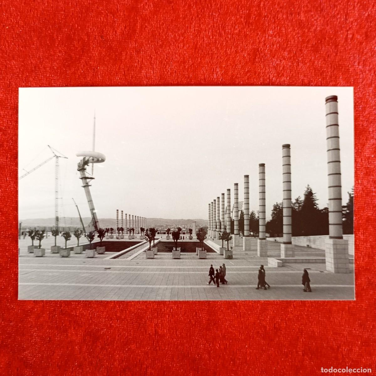 Alte Fotografie: ANTIGUA FOTOGRAFIA - ANELL OLIMPIC - ANTENA TELEFONICA - BARCELONA - 1991 - 140 X 90 MM / 5157