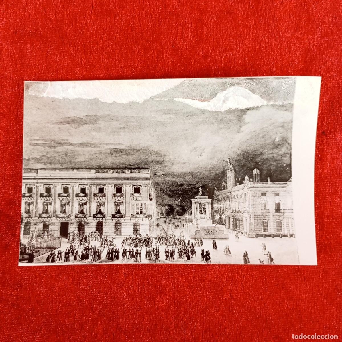 Fotograf&iacute;a antigua: ANTIGUA FOTOGRAFIA - PLAN DE PALACIO - PROCLAMACION ISABEL II - ONOFRE ALSAMORA - 140 X 90 MM / 5228