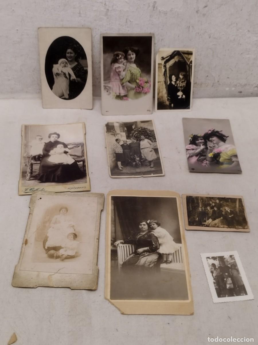 Fotograf&iacute;a antigua: Colecci&oacute;n de 10 antiguas fotos, postales. De ni&ntilde;os, ni&ntilde;as, familia. De principios siglo XX.