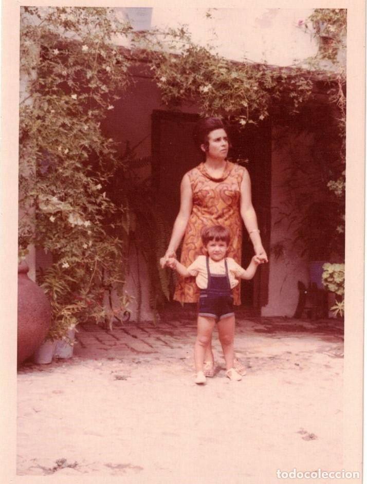 Fotografia antica: :::: C125 - FOTOGRAFIA - SE&Ntilde;ORA CON UN NI&Ntilde;O